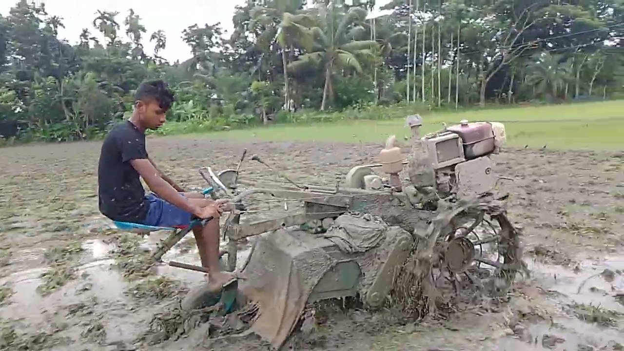 মাটির বুকে স্বপ্ন বুনছি পাওয়ার টিলারে 🚜🌱 #fm #যশোরী #কৃষি #ধানরোপণ #FarmingLife #গ্রামবাংলা