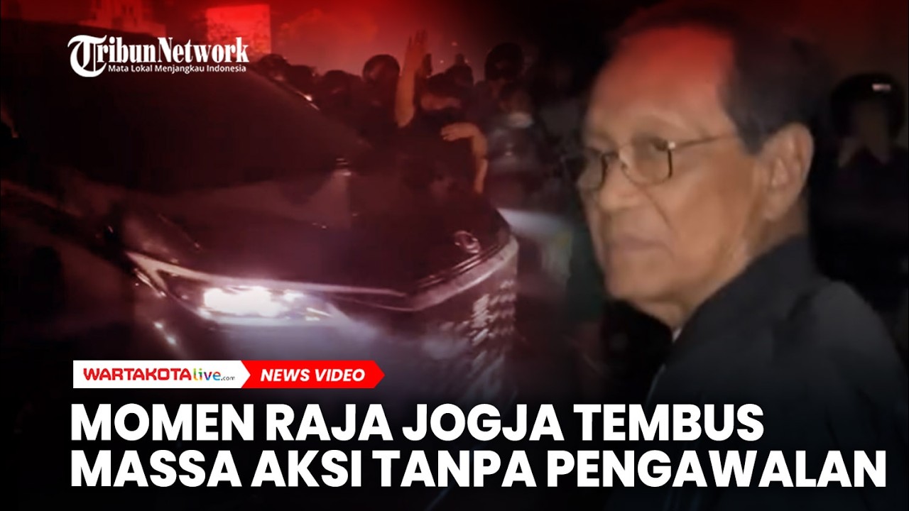 Momen Raja Jogja Tembus Massa Aksi Tanpa Pengawalan Disambut lagu Indonesia Pusaka