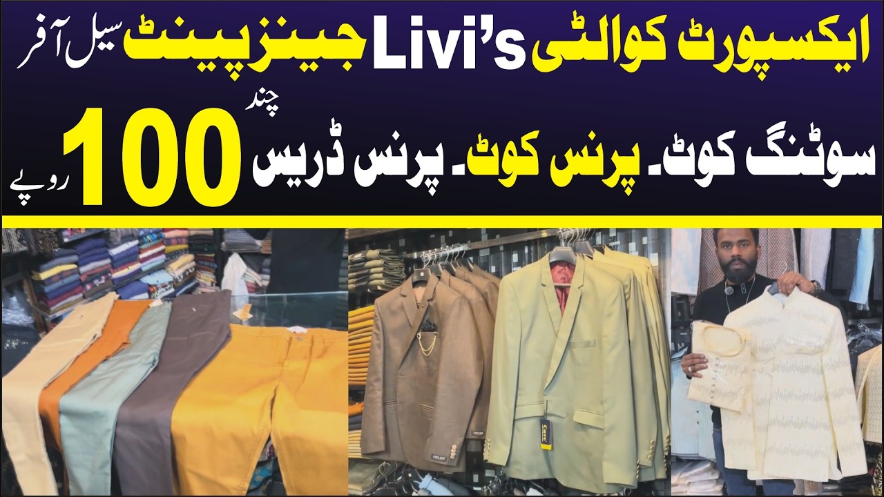 Export Quality branded jeans prince coat suiting coat | whole sale market | Business Builders