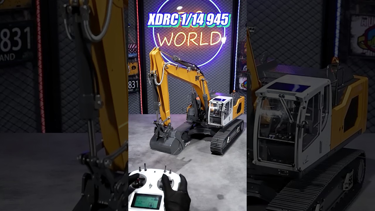 It&rsquo;s time for a deep clean of the 1/14 XDRC 945 Metal Hydraulic Excavator!  #rc #excavator #model