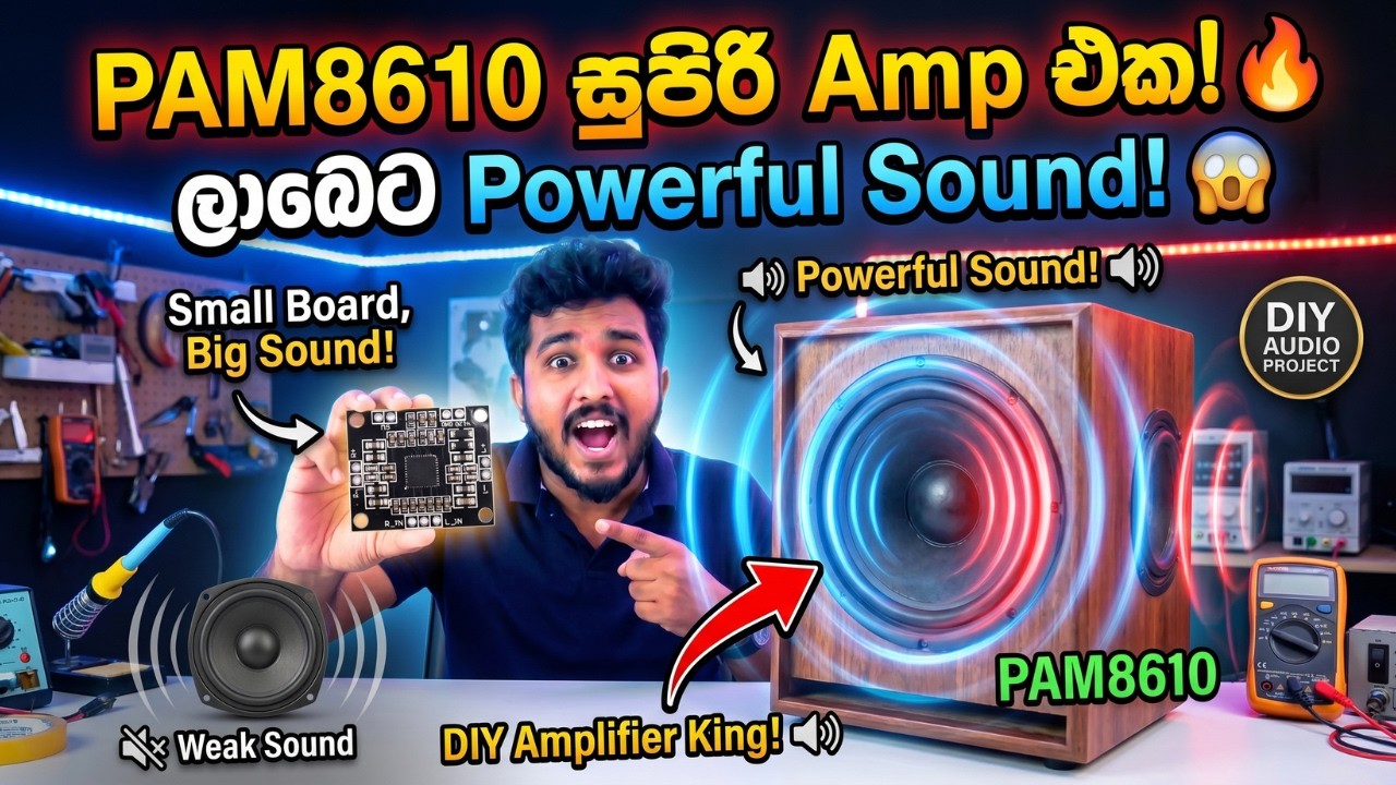 Top quality cheap amplifire ! PAM8610 sinhala -SL GADGET MAN