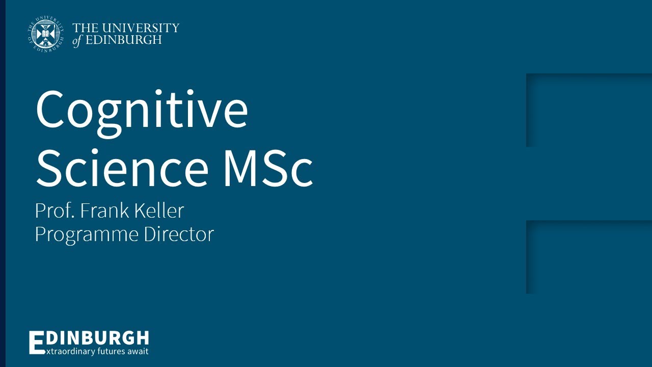 Cognitive Science MSc at the University of Edinburgh