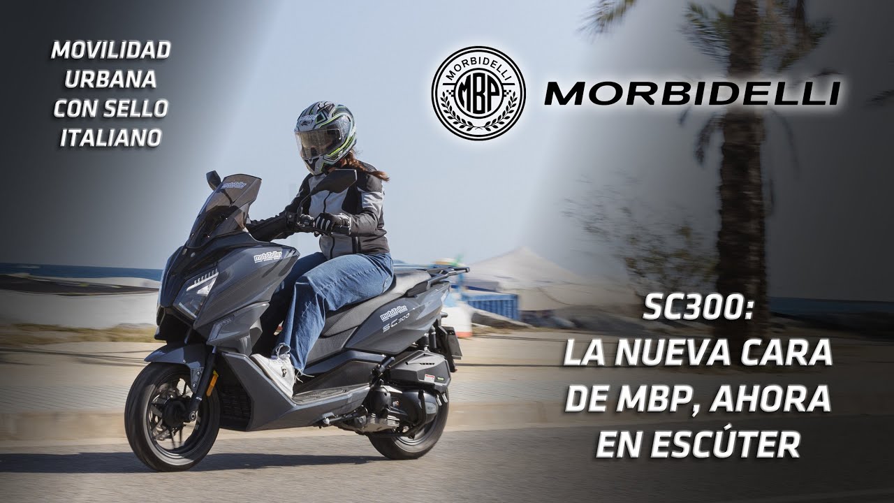 Verás MBP pero se llama Morbidelli SC300, un escúter poderoso, atractivo y dinámico