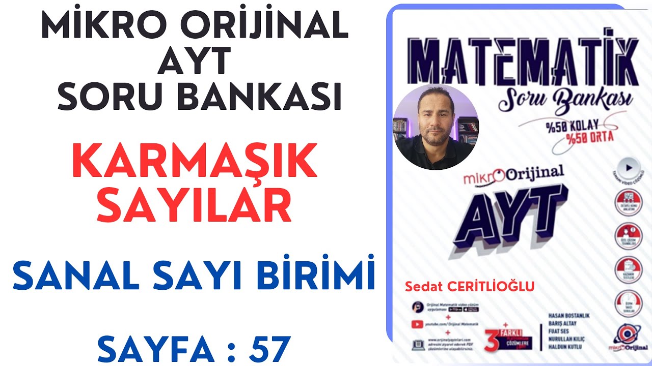 KARMAŞIK SAYILAR | MİKRO AYT SORU BANKASI SYF: 57| #orijinalmatematik #mikroorijinal