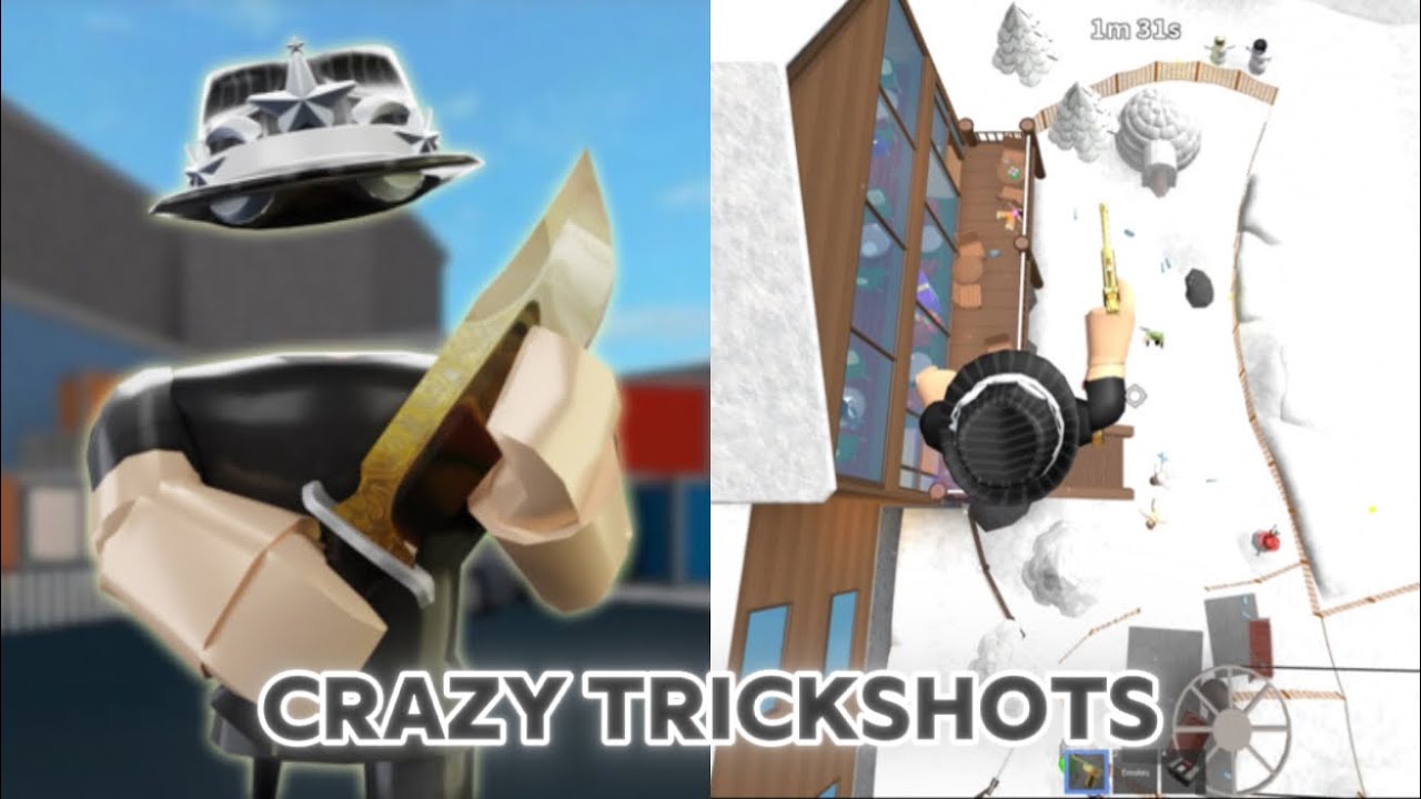 PLAYING MM2 AS A TRYHARD *INSANE TRICKSHOTS*