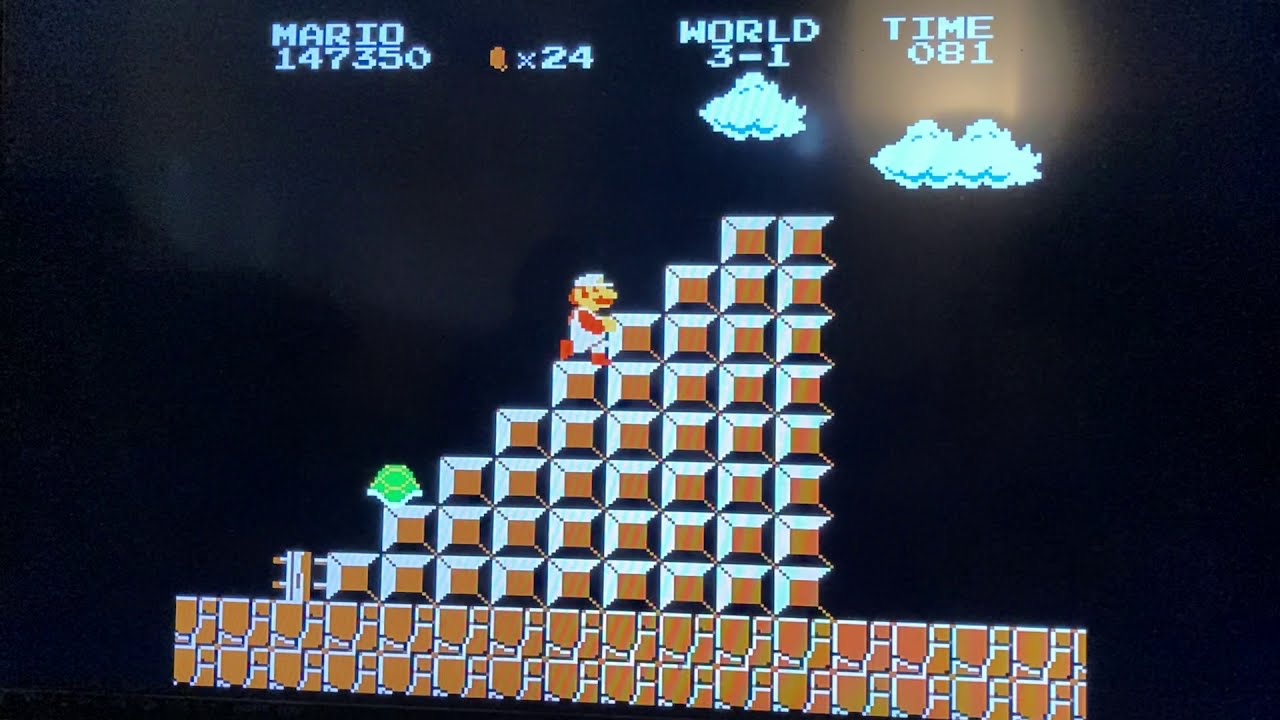 Super Mario Bros (NES): 1up Trick in world 3-1