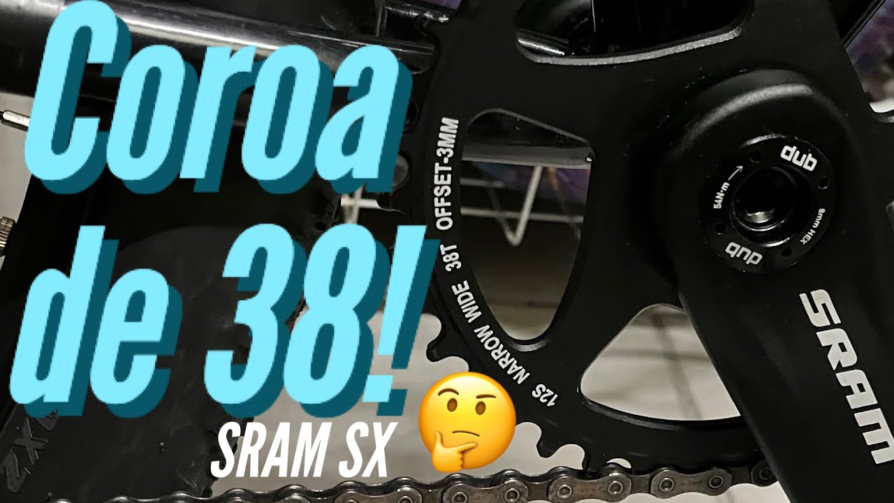 Primeiras impressões com a coroa de 38d na Lola 🤔 - sram sx