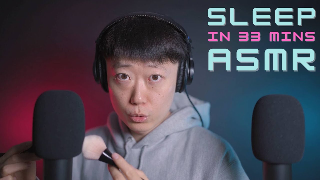 ASMR Seriously Good Mic Brushing, Scratching, Close Whispers, tktk, shuup  | Sleep in 33 Minute