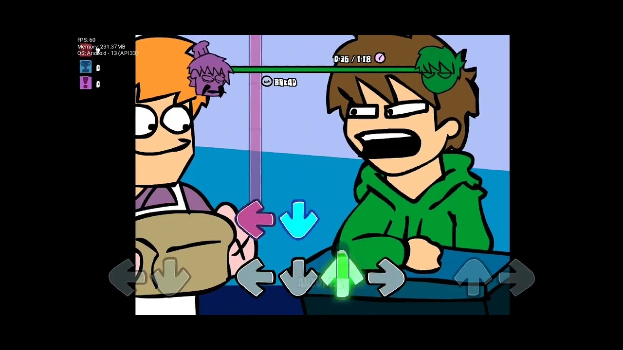 《Eddswolds Funkin 》gameplay _ BREAD 《EDDSWOLDS》 《FNF》