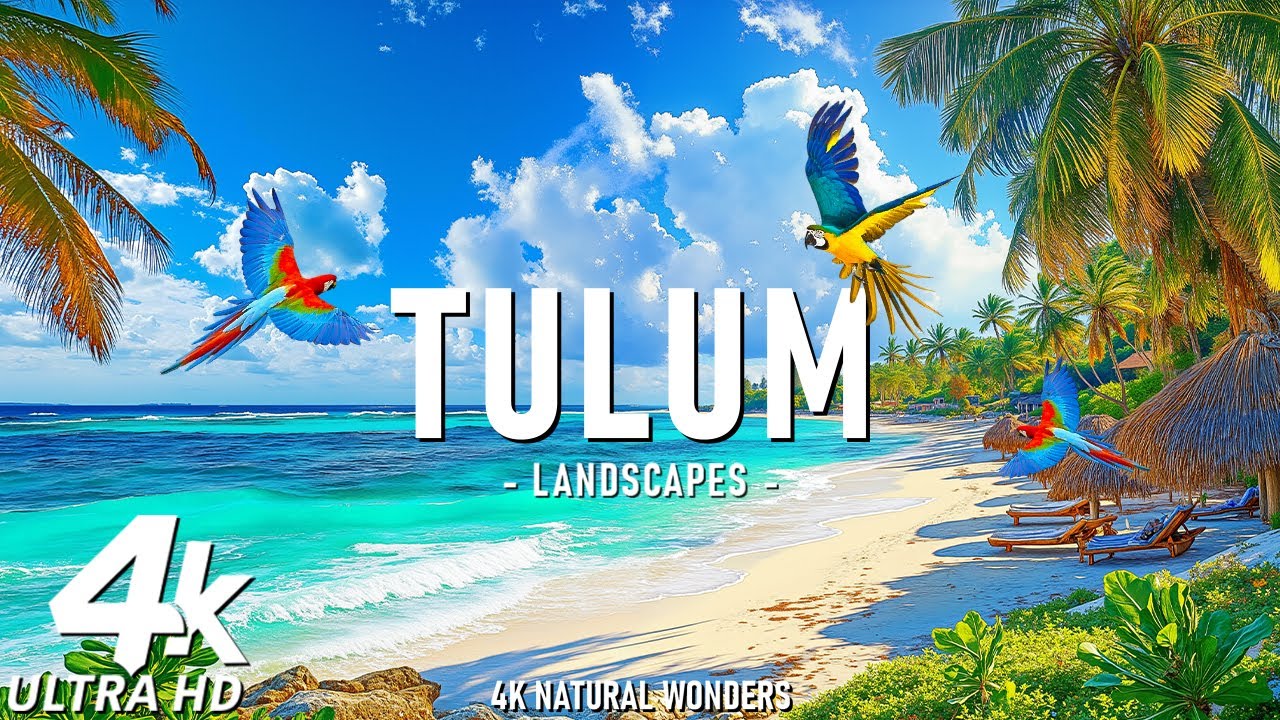 Тулум 4K – рай нетронутых пляжей и древних чудес – 4K видео Ultra HD