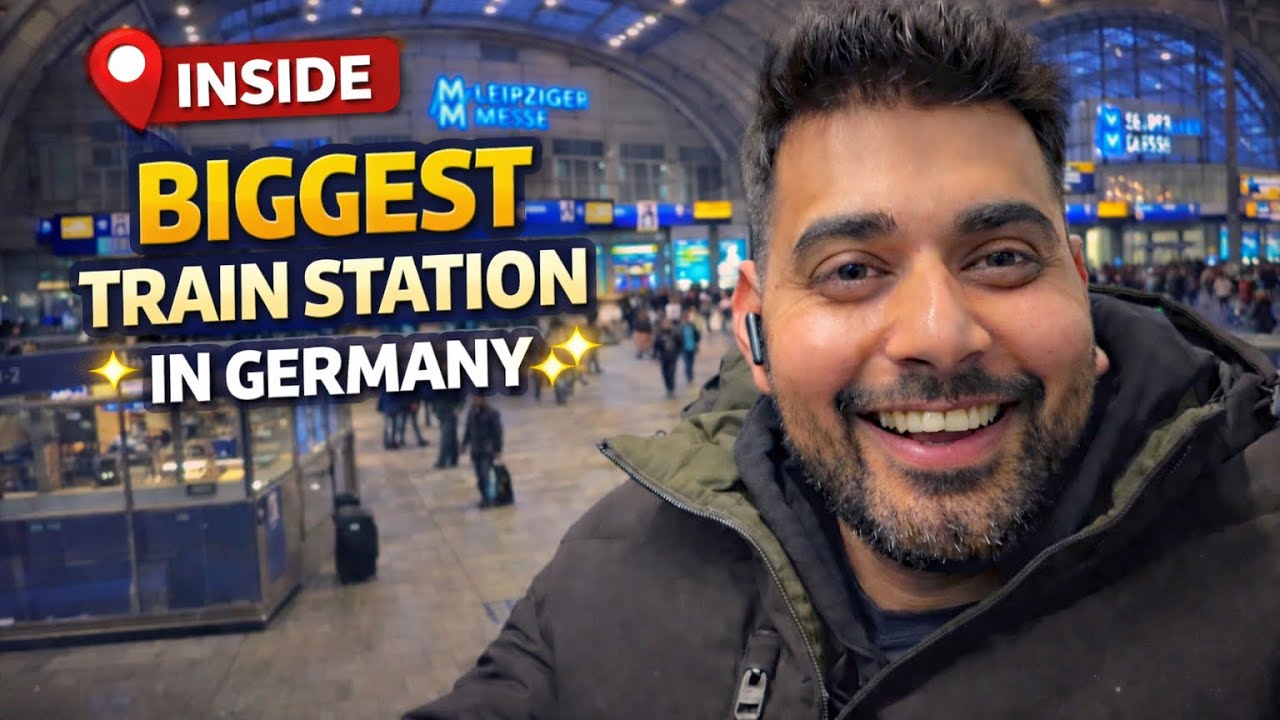BIGGEST TRAIN STATION IN GERMANY 🇩🇪🚆 | Leipzig Hauptbahnhof
