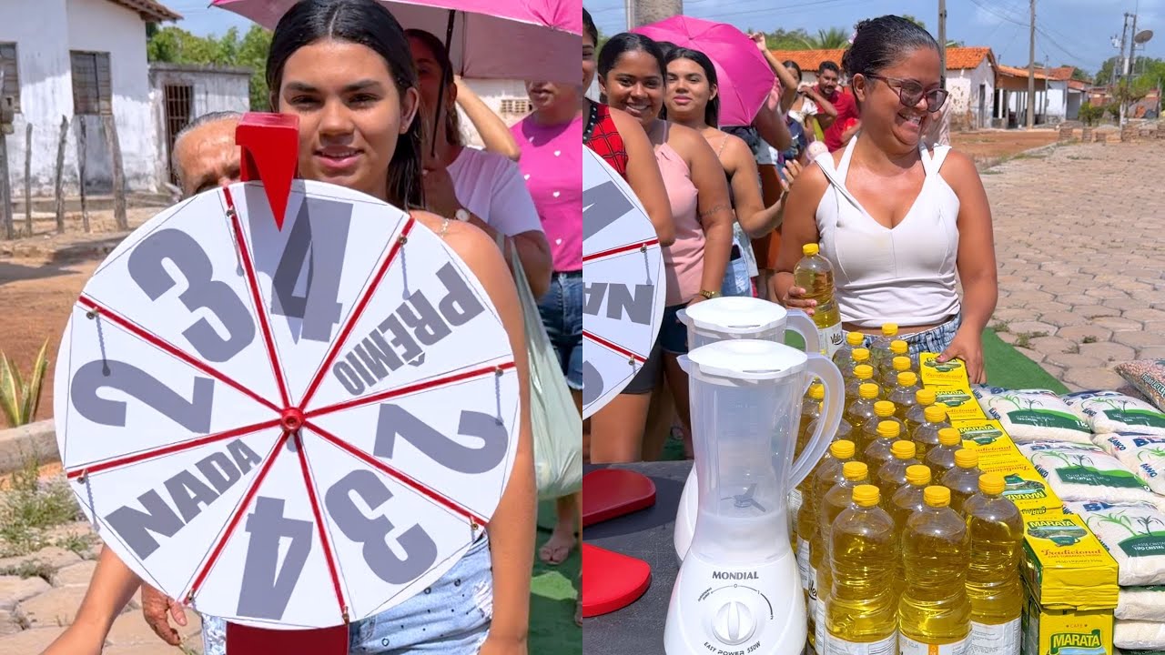 Roleta Premiada: Ganhe Liquidificador ou Cesta básica!