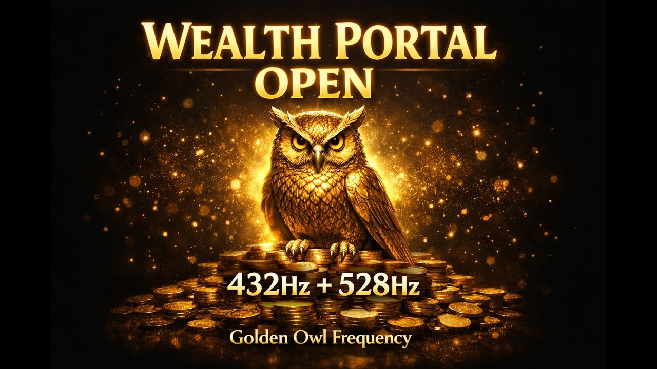 GOLDEN OWL WEALTH PORTAL 🦉💰 | 432 Hz + 528 Hz | Activate Infinite Money Flow NOW