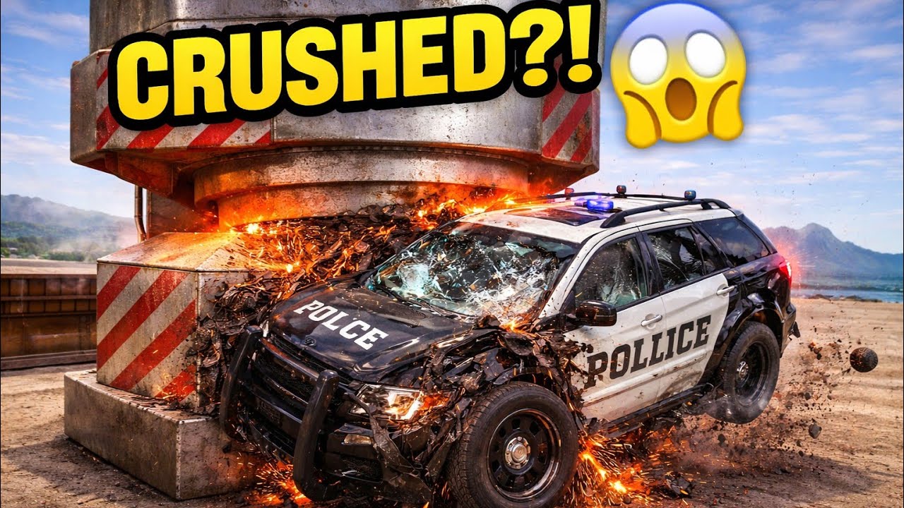 Car Entering Crusher Machine | So Satisfying#shorts #car #crusher #shredder #satisfying #destruction