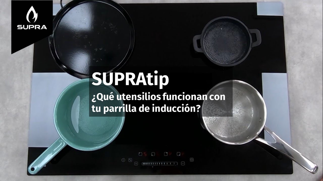 ¿Qué sartenes funcionan con tu parrilla de inducción SUPRA?