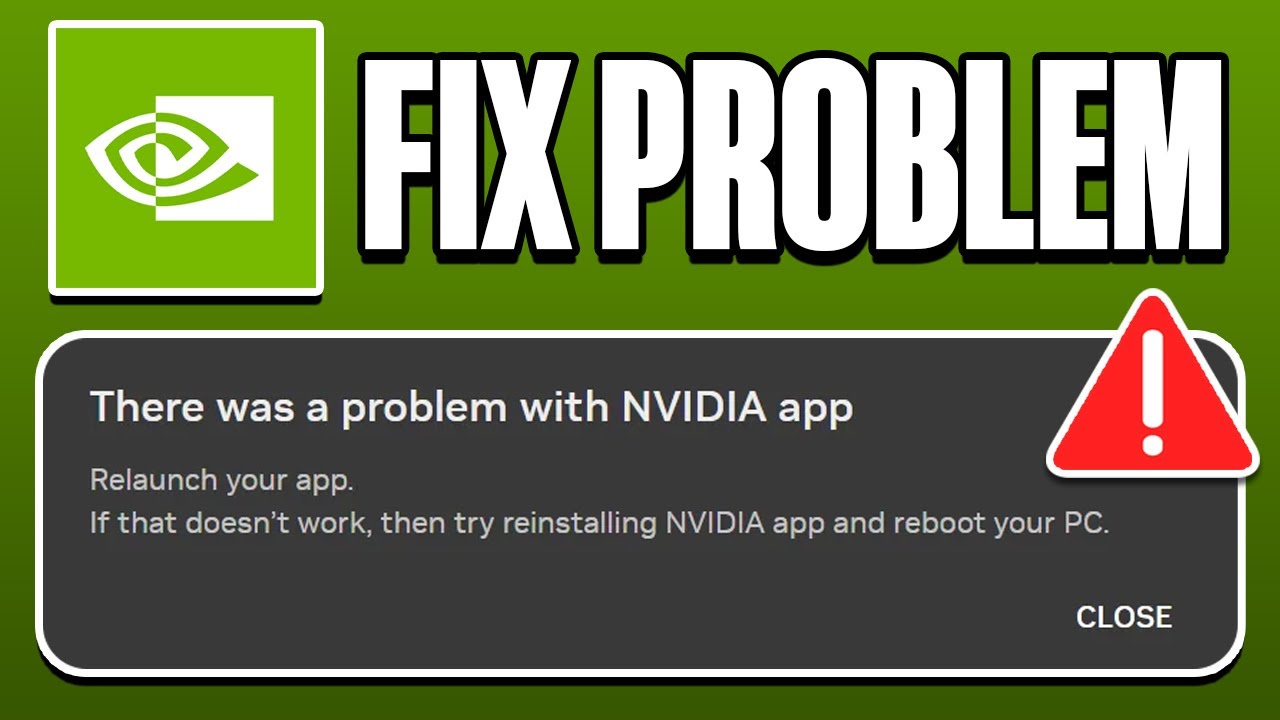 How To Fix There Was a Problem With NVIDIA App (2025)