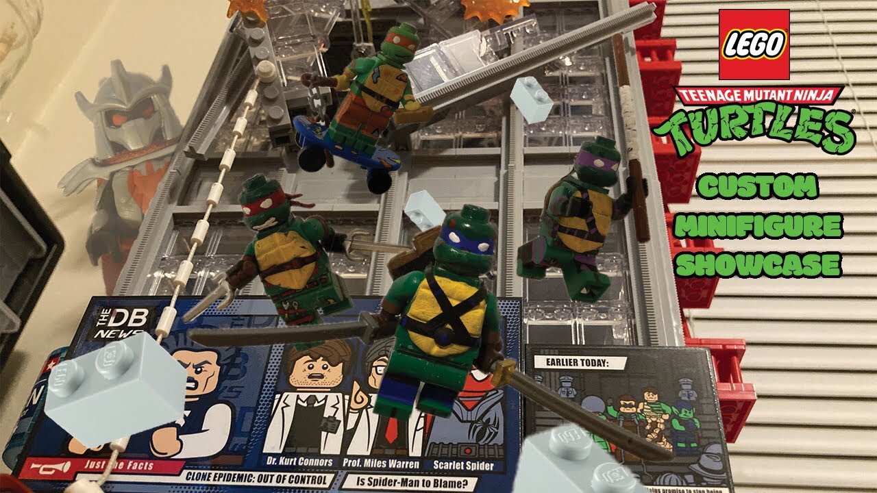 Lego custom teenage mutant ninja turtles minifigure showcase Lego tmnt
