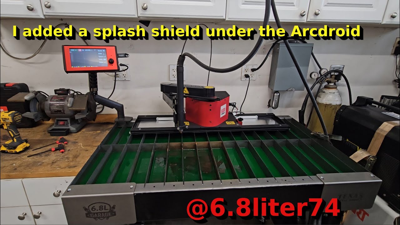 How to Add a Splash Shield Under Your ArcDroid on a Texas Metal Works Water Table