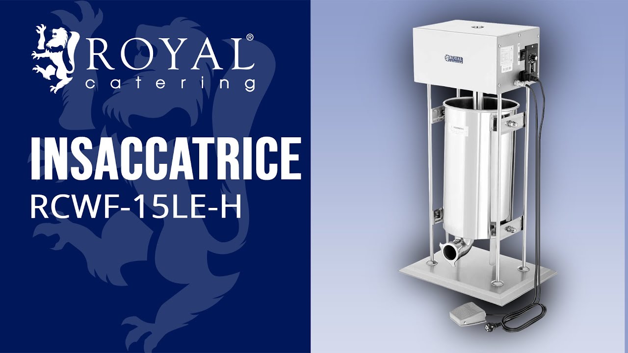 Insaccatrice  RCWF-15LE-H  | Royal Catering | Presentazione del prodotto