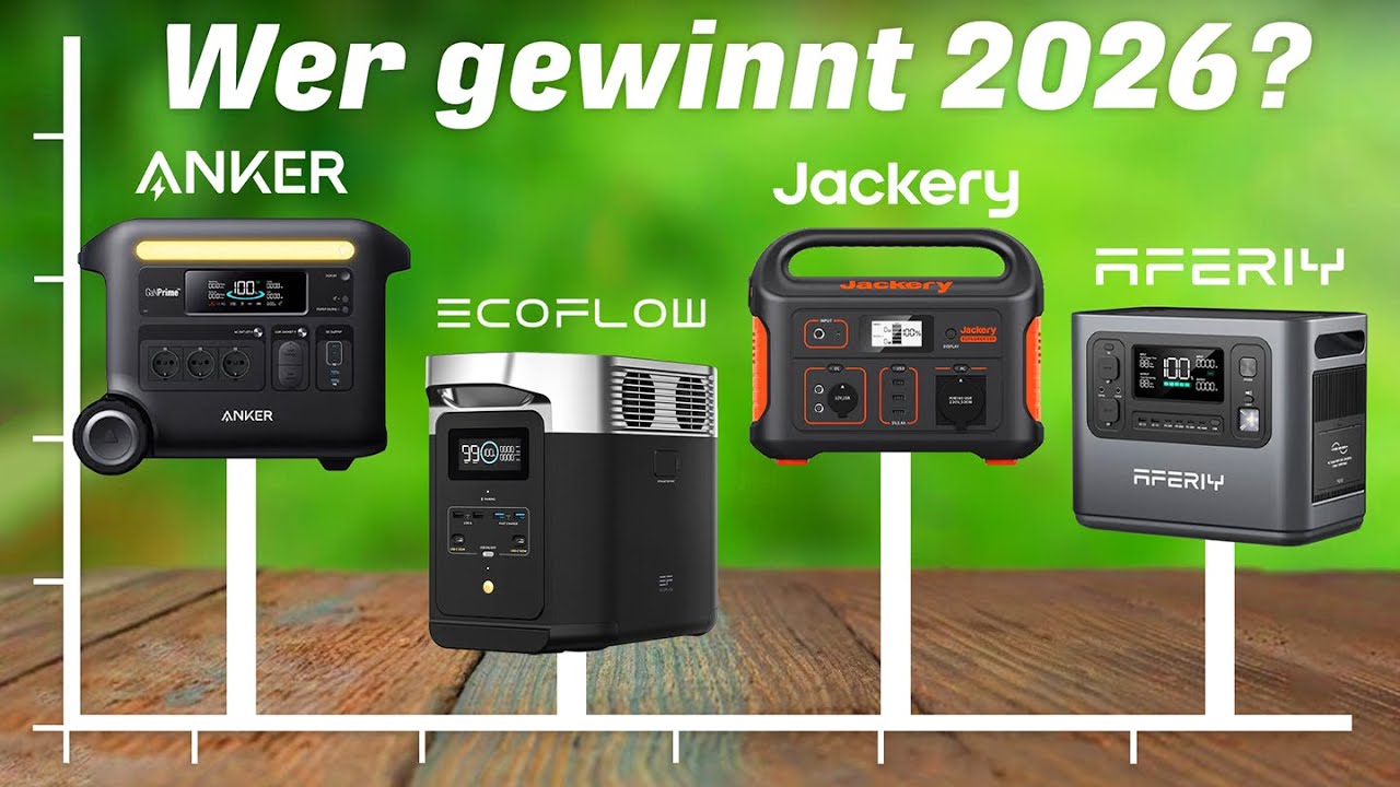 Beste POWERSTATIONEN im Vergleich 2026! ► Top 5 Tragbare Powerstationen (400€ - 700€)