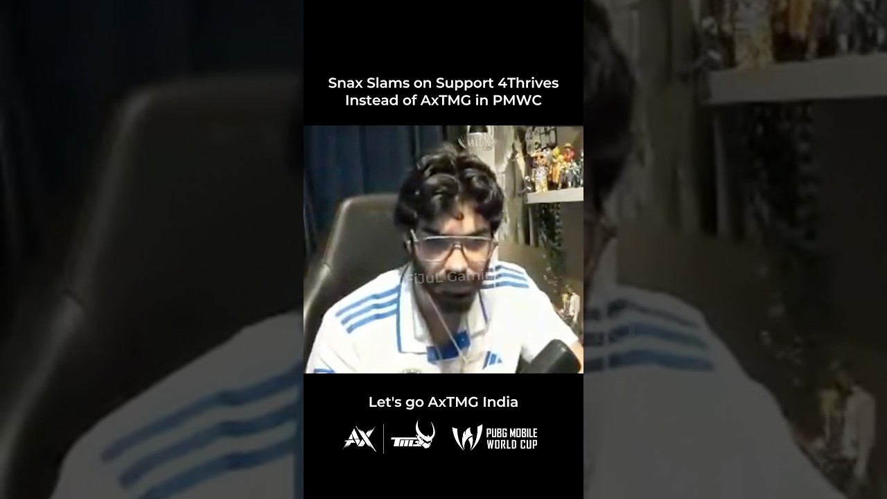 Snax Slams Support 4 Thrives Instead of AxTMG Team Aryan in PMWC #PMWC #AxTMG #TeamAryan #Snaxgaming