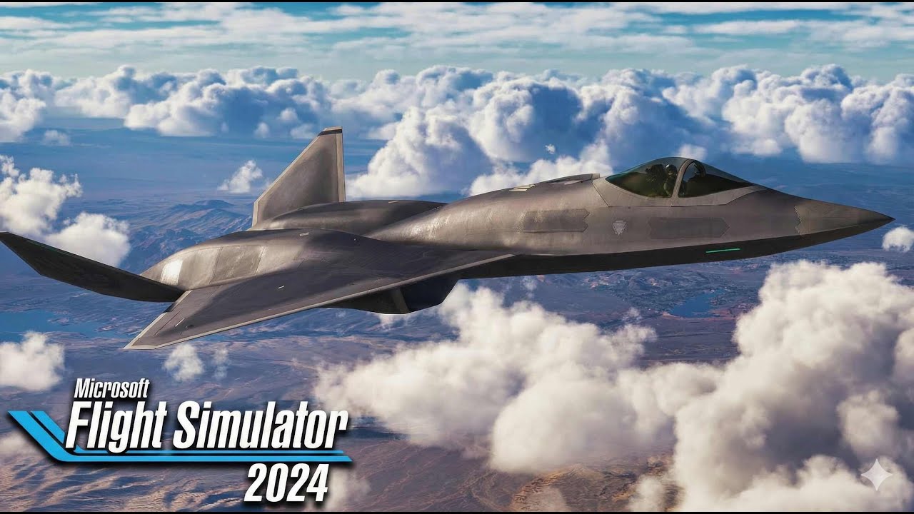 Потерянный американский истребитель-невидимка | F-23 Black Widow II над Большим каньоном | MSFS 2024