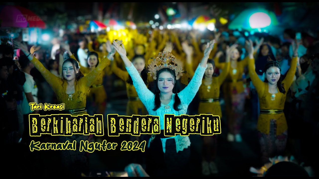 Gemuruh Patriotisme: Tari Kreasi 'Berkibarlah Bendera Negeriku' Memukau Karnaval Nguter 2024
