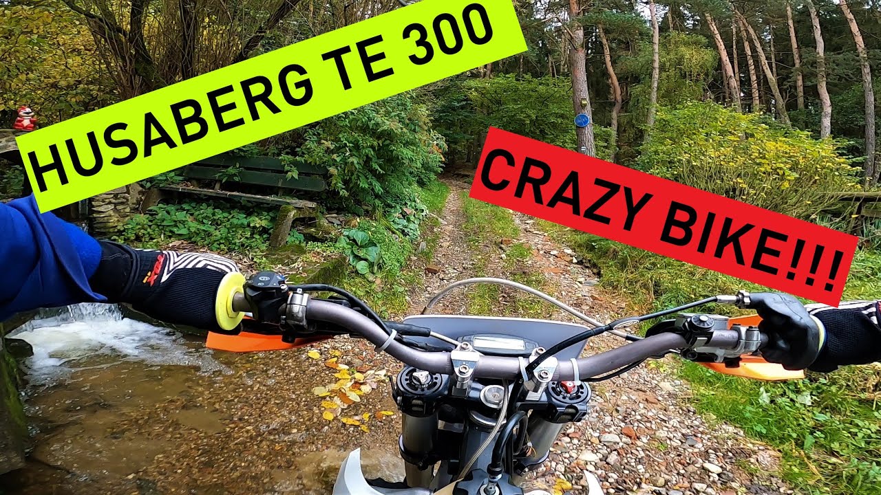 New dirt bike first ride - Husaberg TE 300 2 stroke - feels insane