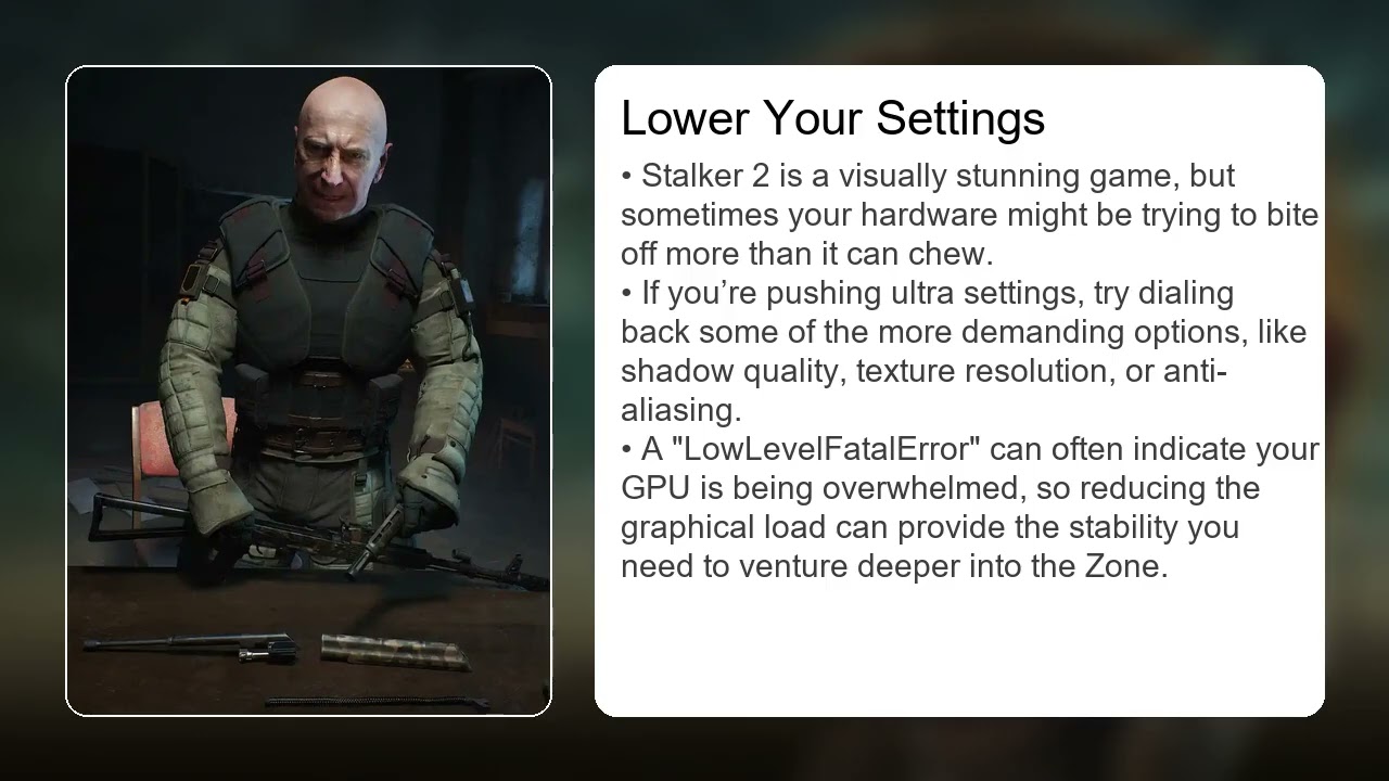 What Is Stalker 2 LowLevelFatalError Fix &ndash; Graphics Crash