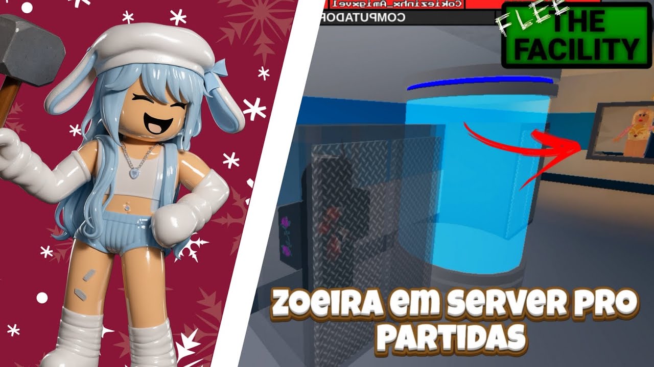 Zoando em server Pro!! Me xingaram 😨😨, Jukes??? - Compilado 1 | Flee The Facility (Roblox)
