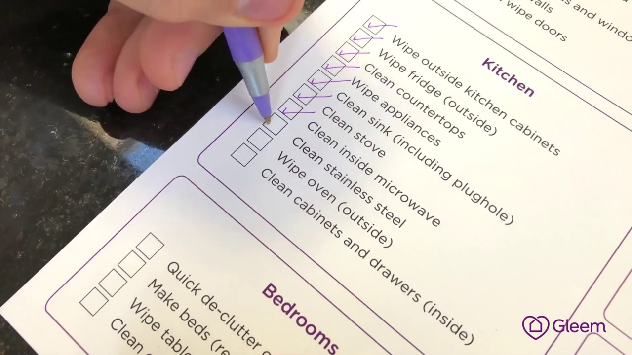 Bristol Cleaning:  Our house cleaning checklist