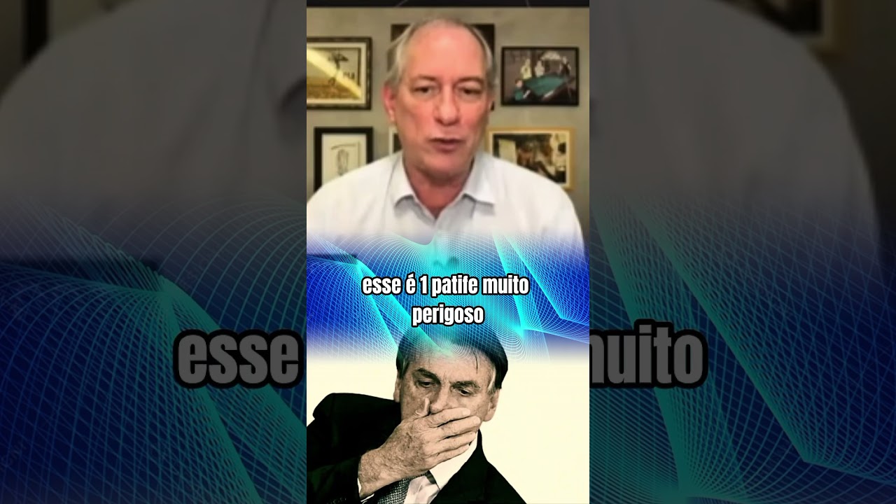 URGENTE! CIRO GOMES CHAMA BOLSONARO DE PATIFE GENOCIDA.