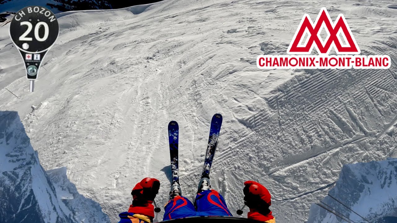 &ldquo;C.H. Bozon&rdquo; Highest BLACK RUN @ La Br&eacute;vent Chamonix Mont Blanc [4k] French Alps 🇫🇷🏔️