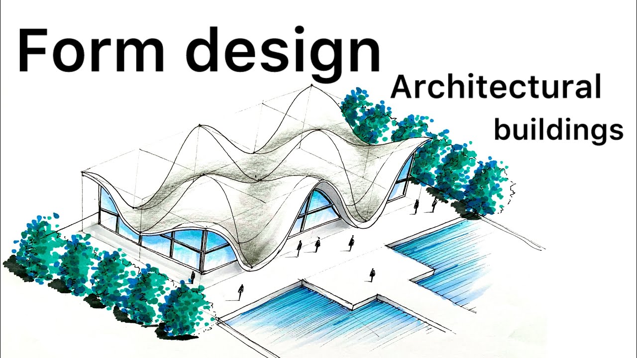 How to draw architectural buildings?! : how to draw architect forms?🩵