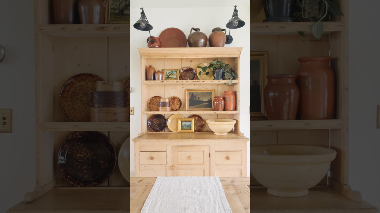 Come decorate my new dining room hutch with me!