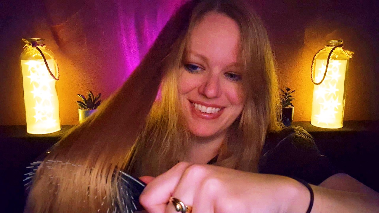 Just Me, a Brush & Some Whispers 💕 Cozy Hair Brushing ASMR 🌙 Soothing Sounds