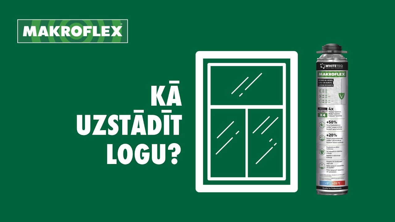 Kā uzstādīt logu?