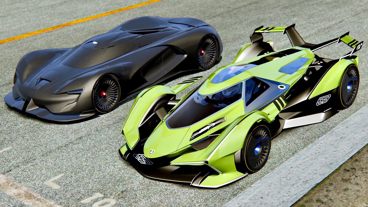 SRT Tomahawk X VGT vs Lamborghini V12 Concept GT - Old Monza