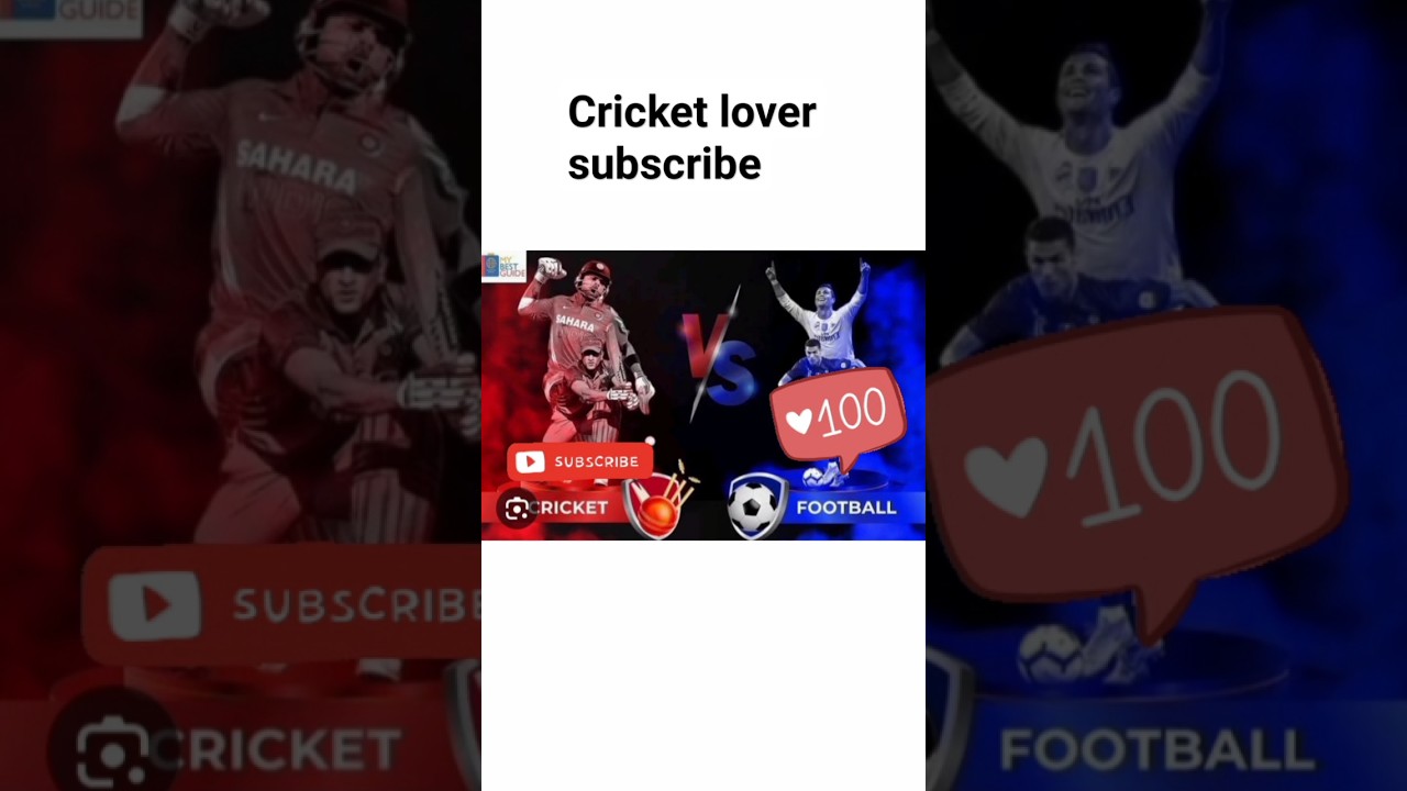 #cricketvsfootball