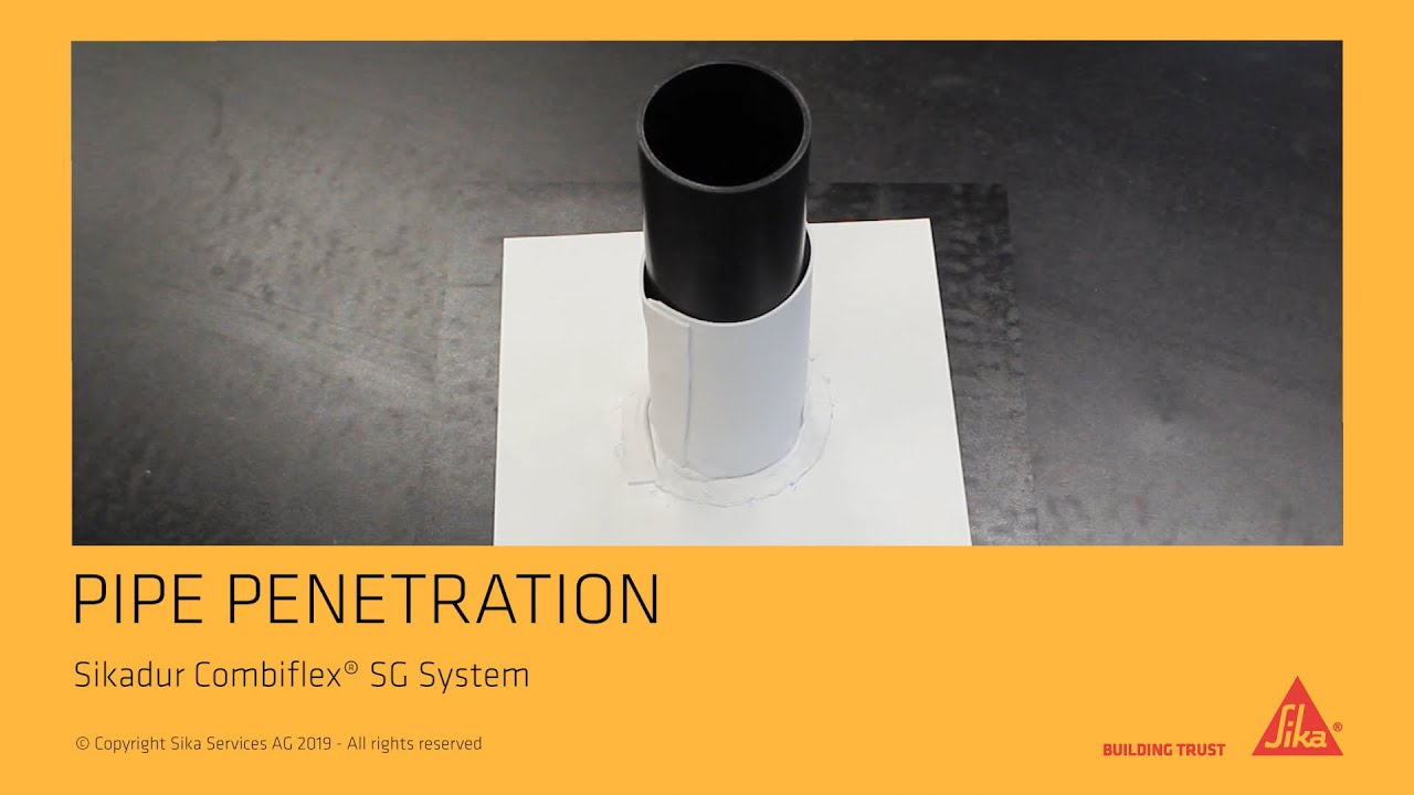 Sikadur Combiflex SG System   Pipe Penetration