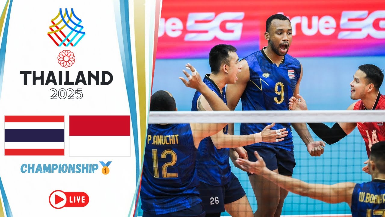 Thailand 🇹🇭vs🇮🇩 Indonesia Championship 🥇 | SEA Games Men's Volleyball 2025 | Bangkok, Thailand