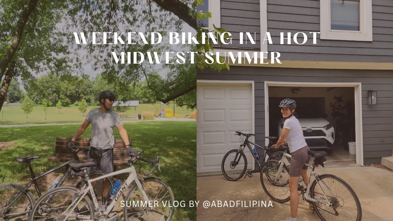 summer bike ride in Kansas| Midwest Trail Adventure & Scenery 🇺🇸