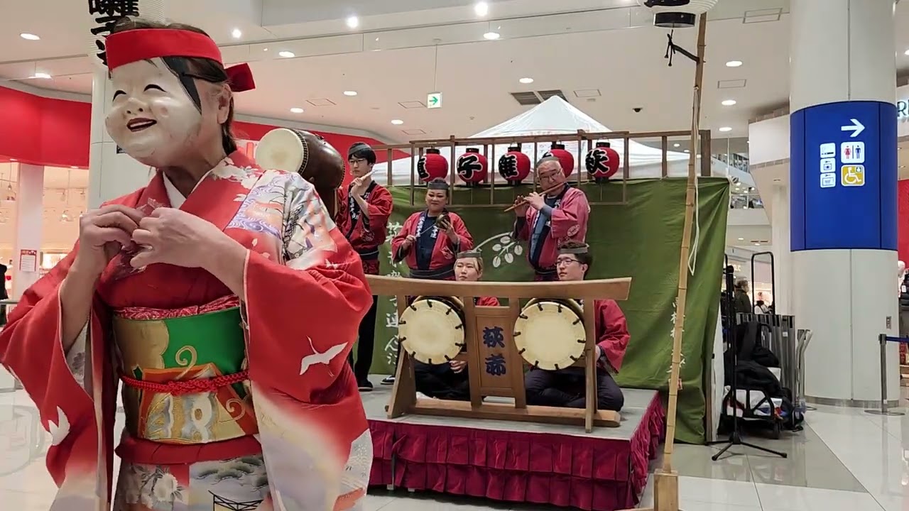 2024.01.02　萩赤囃子連　イオンモールむさし村山