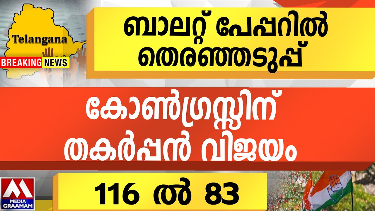ബാലറ്റ് പേപ്പറിൽ  തെരഞ്ഞടുപ്പ്  | കോൺഗ്രസ്സിന് തകർപ്പൻ വിജയം