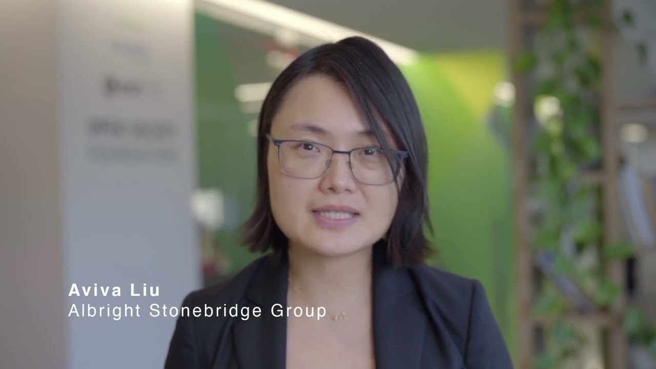 Albright Stonebridge Group Health Practice Fellow Aviva Liu at the Governance Action Hub Launch