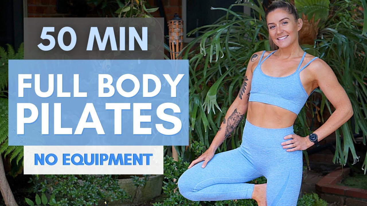 50 MINUTE PILATES | FULL BODY TONING WORKOUT | NO EQUIPMENT | LOW IMPACT & NO NOISE
