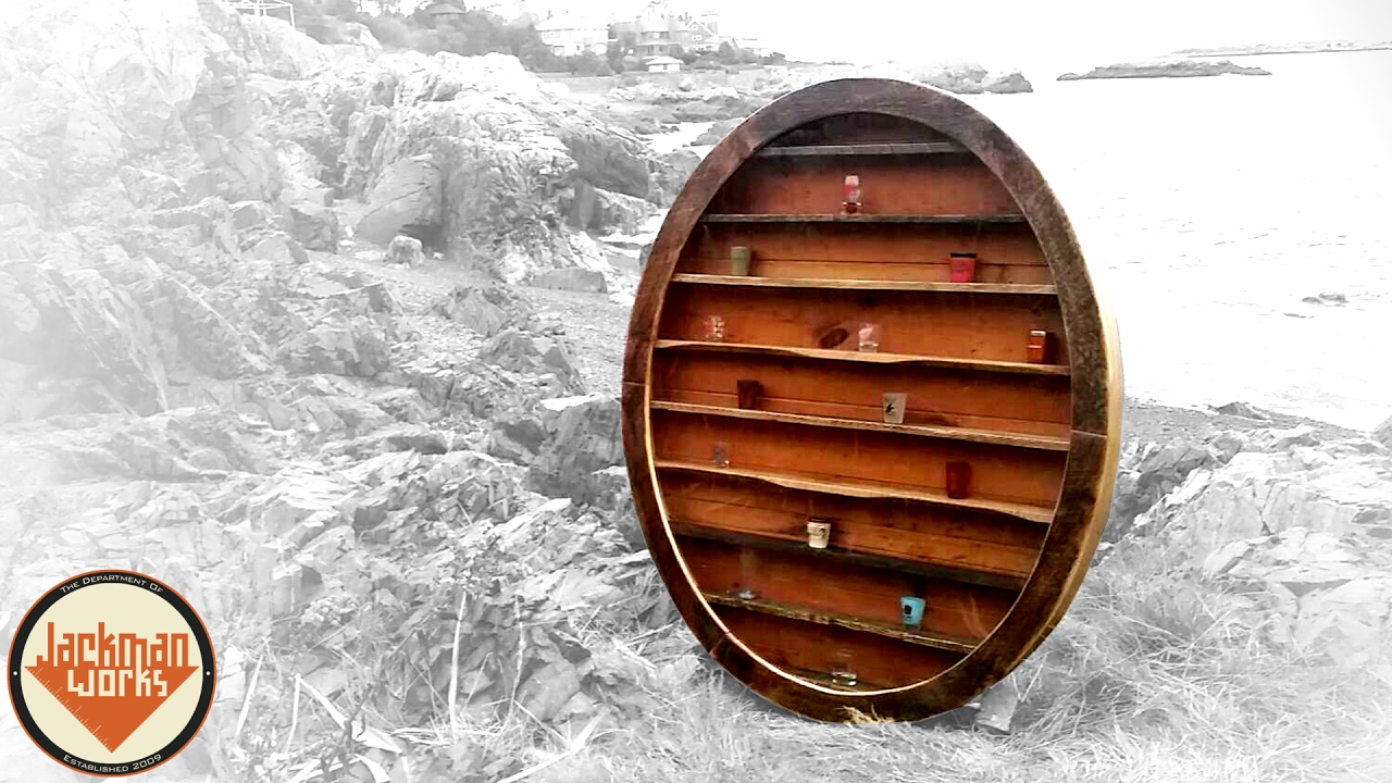 Oval Shot Glass Cabinet
