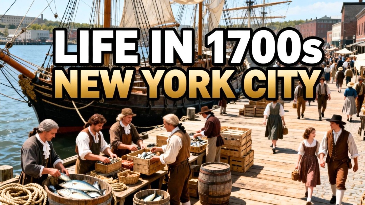 What Everyday Life Was Really Like in 1700s New York City, America | Relaxing History to Fall Asleep