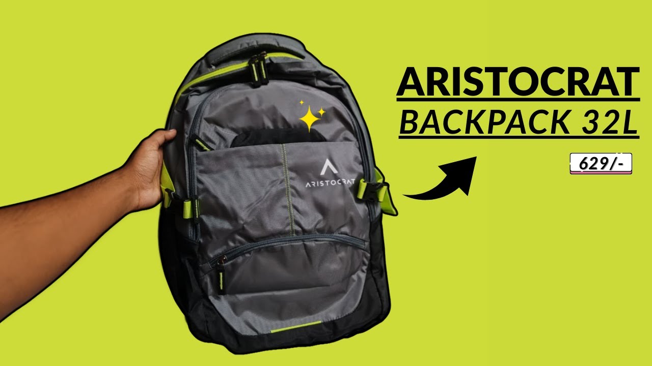 Aristocrat 32L Backpack Unboxing (With Raincover) || Backpacks under 1000