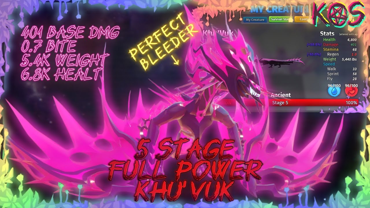 Khu'Vuk | 5 Stage | full power | Creatures of Sonaria